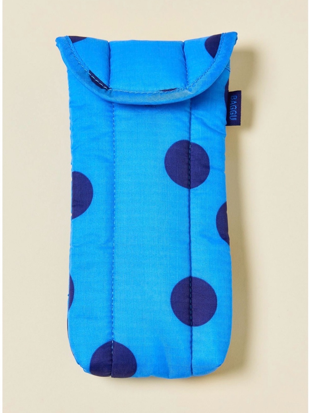 NWT Baggu Puffy Glasses Sleeve UO Exclusive- Blue Polka Dot